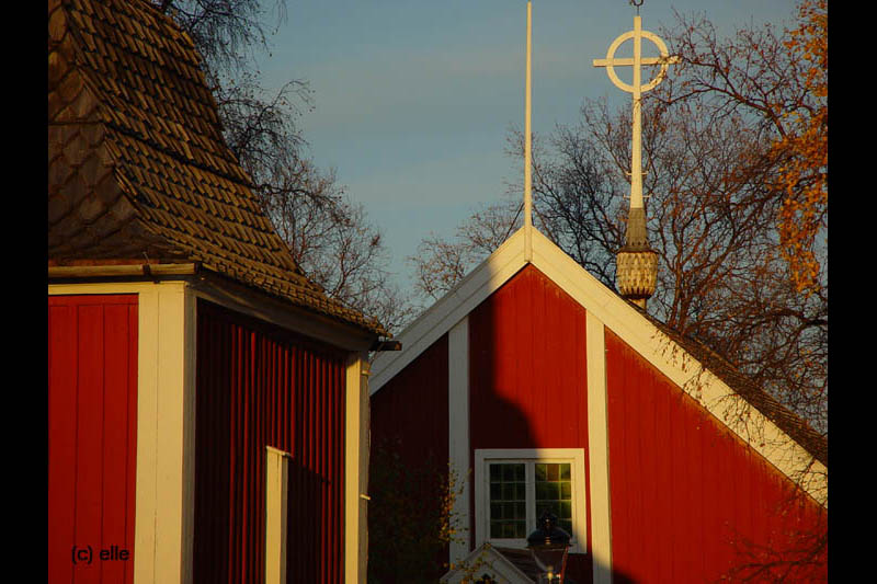 Jukkasjrvi - Kirche im Abendlicht