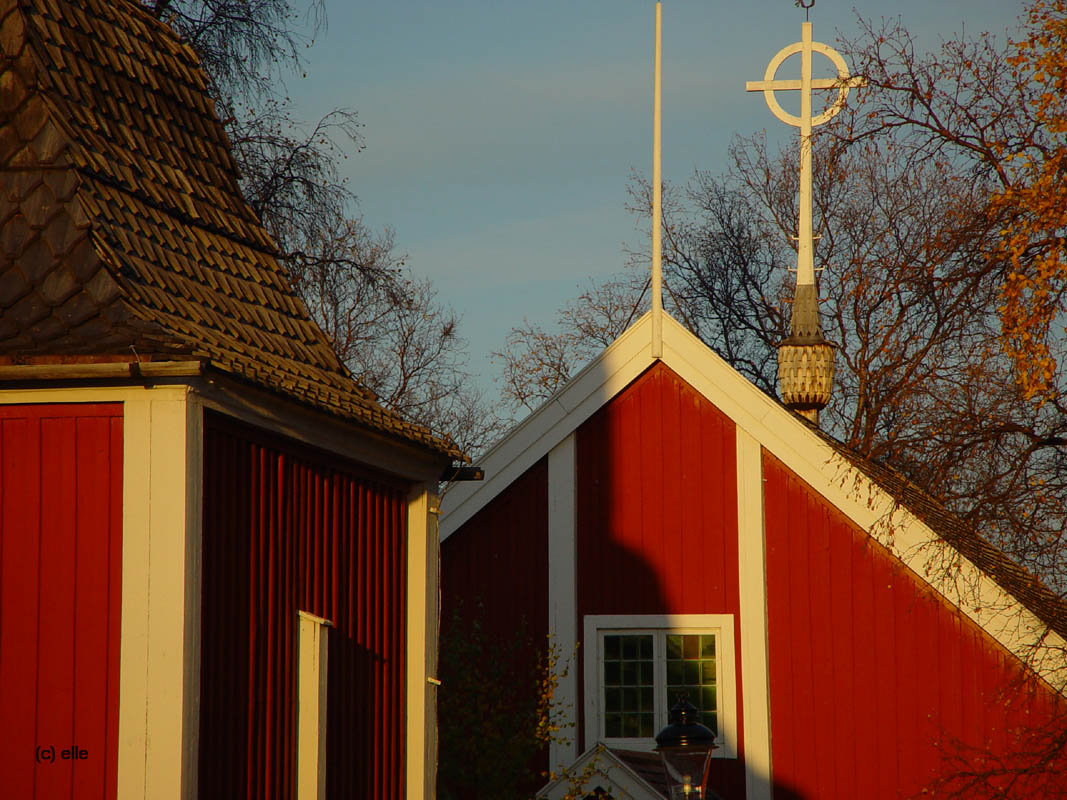 Jukkasjrvi - Kirche im Abendlicht