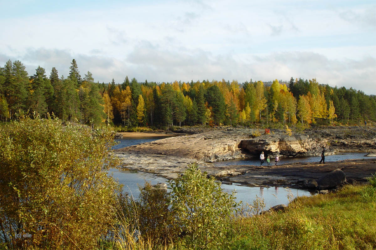 Kattilakoski - Stromschellen am Polarkreis