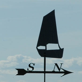 Segelschiff mit einem Mast