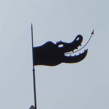 Stilisierter Drachenkopf