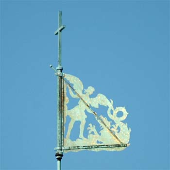 Engel k�mpft gegen Drachen